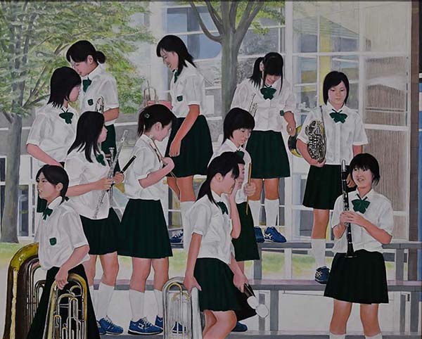 2023年4月　第71回 光陽展　一般　原 光太郎　（ﾊﾗ ｺｳﾀﾛｳ）　　そよ風の共演　（油）　F100